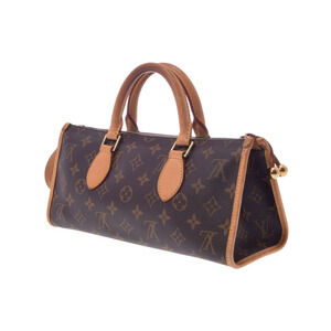 Louis Vuitton Brown Handbag Popincourt Leather Monogram